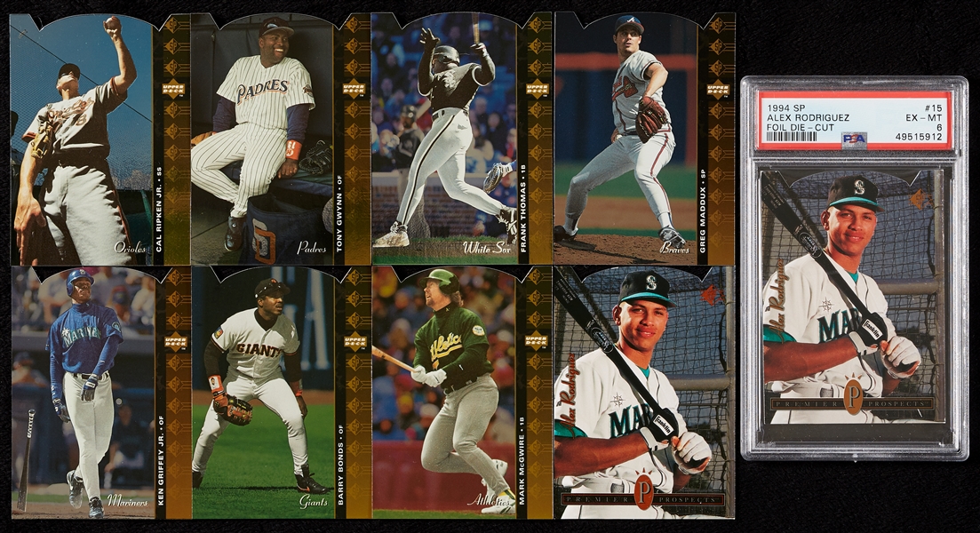 1994 SP Die-Cuts Complete Set with Extra Alex Rodriguez (200)