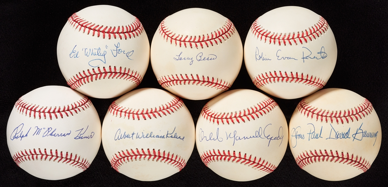 HOFer Single-Signed Full-Name Signature Baseballs (7)