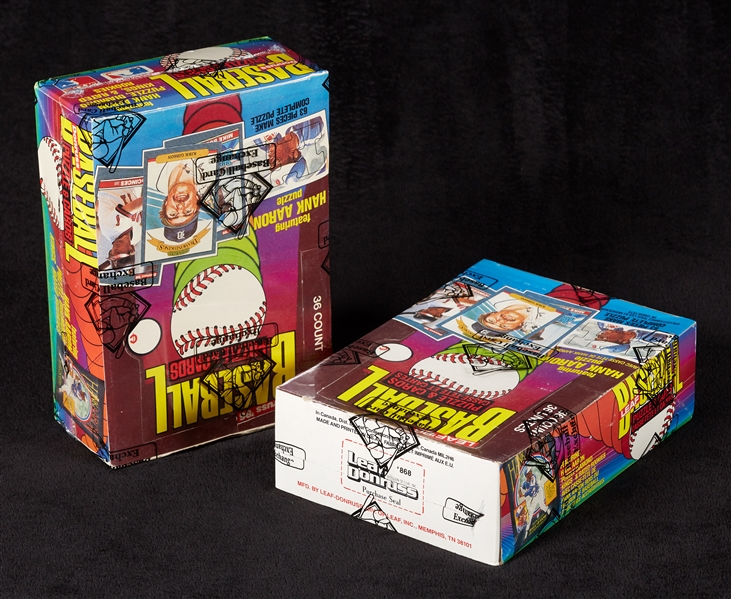 1986 Donruss & Leaf Baseball Wax Boxes Pair (2) (BBCE)