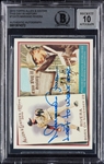 Mariano Rivera Signed 2010 Topps Allen & Ginters No. TDH75 (Graded BAS 10)