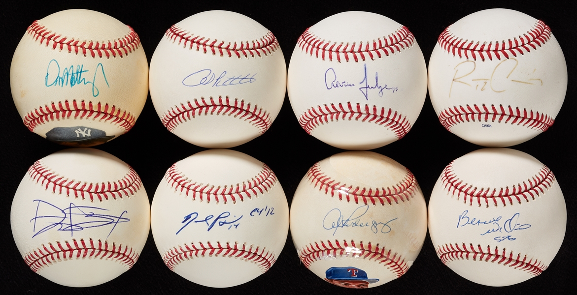 Single-Signed Baseball Hoard with Judge, Bogaerts (93)