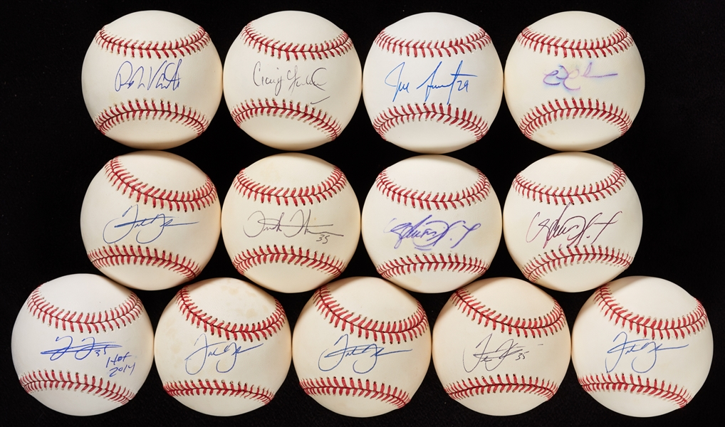 White Sox Single-Signed Baseball Group with (9 Each) Jose Abreu & Frank Thomas (62)