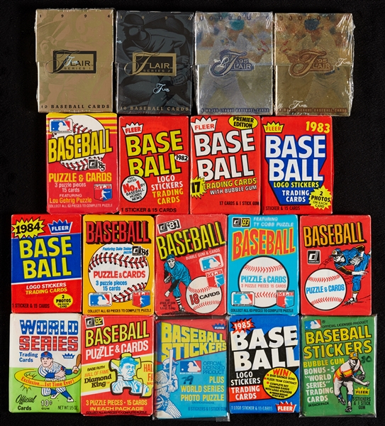Unopened 1970s-1990s Baseball Wax & Cello Hoard (472)
