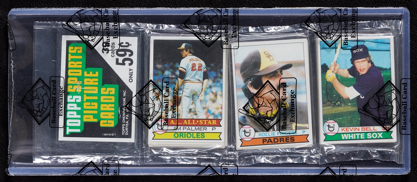 1979 Topps Baseball Rack Pack with Jim Palmer & Rollie Fingers on Top (BBCE)
