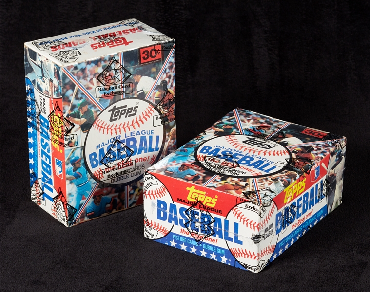 1981 Topps Baseball Wax Boxes Pair (2) 