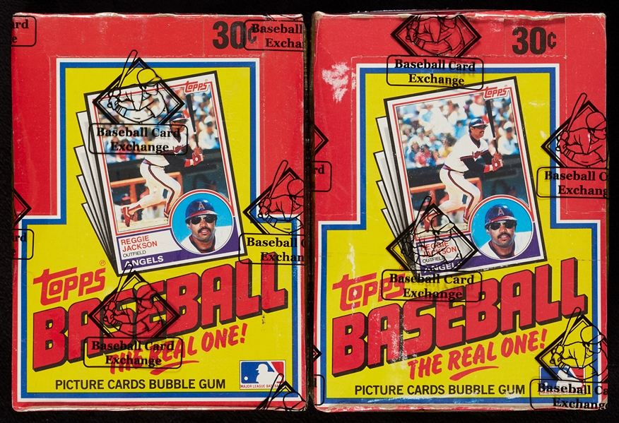 1983 Topps Baseball Wax Boxes Pair (2)