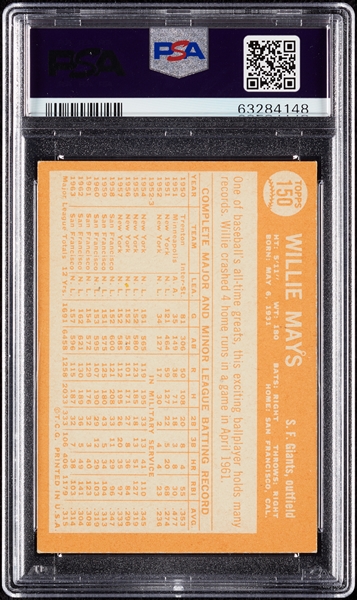 1964 Topps Willie Mays No. 150 PSA 7
