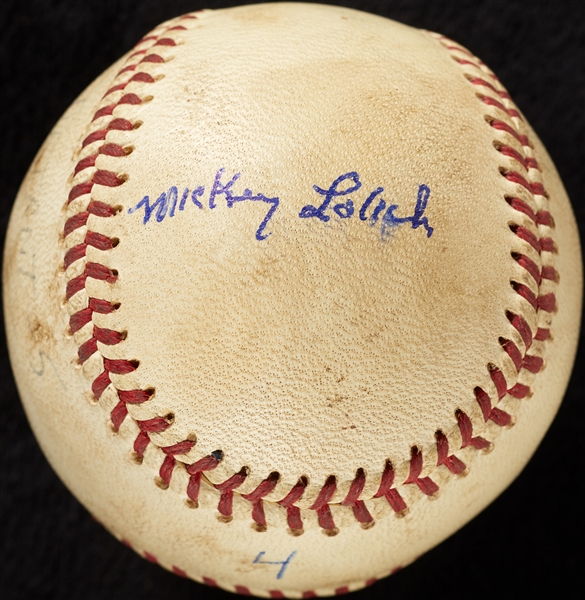 Mickey Lolich Career Win No. 106 Final Out Game-Used Baseball (4/22/1970) (BAS) (Lolich LOA)