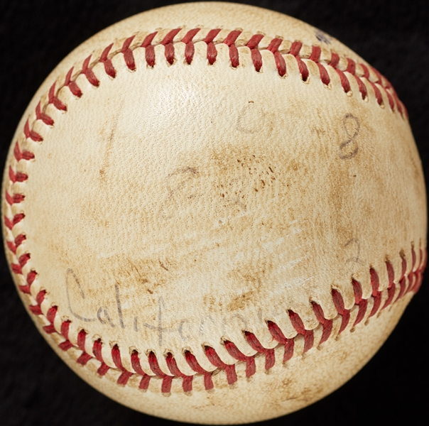 Mickey Lolich Career Win No. 172 Final Out Game-Used Baseball (7/13/1973) (BAS) (Lolich LOA)