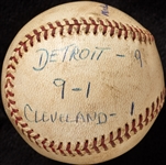 Mickey Lolich Career Win No. 13 Final Out Game-Used Baseball (7/2/1964) (BAS) (Lolich LOA)