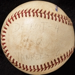 Mickey Lolich Career Win No. 21 Final Out Game-Used Baseball (9/9/1964) (BAS) (Lolich LOA)