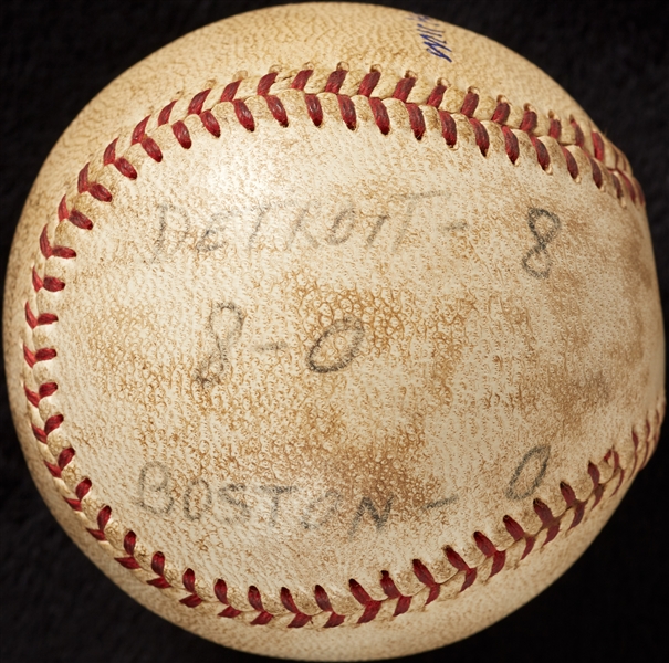 Mickey Lolich Career Win No. 41 Final Out Game-Used Baseball (5/3/1966) (BAS) (Lolich LOA)