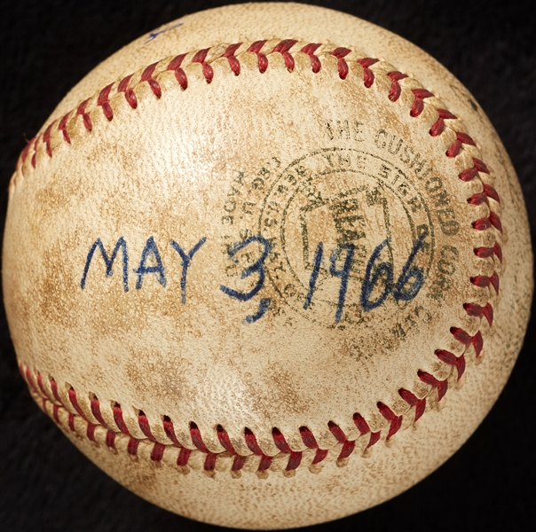 Mickey Lolich Career Win No. 41 Final Out Game-Used Baseball (5/3/1966) (BAS) (Lolich LOA)