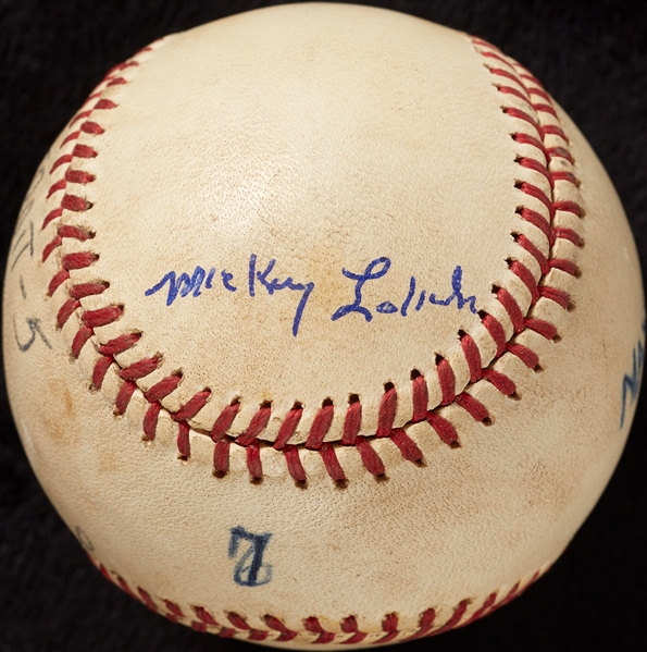 Mickey Lolich Career Win No. 123 Final Out Game-Used Baseball (5/23/1971) (BAS) (Lolich LOA)