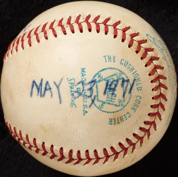 Mickey Lolich Career Win No. 123 Final Out Game-Used Baseball (5/23/1971) (BAS) (Lolich LOA)