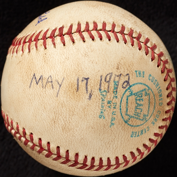Mickey Lolich Career Win No. 148 Final Out Game-Used Baseball (5/17/1972) (BAS) (Lolich LOA)