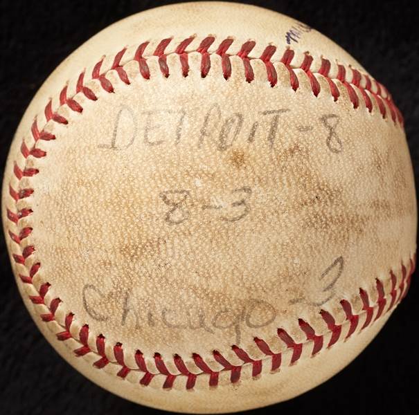 Mickey Lolich Career Win No. 167 Final Out Game-Used Baseball (5/30/1973) (BAS) (Lolich LOA)
