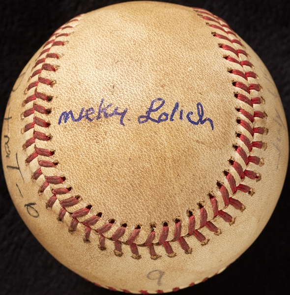 Mickey Lolich Career Win No. 204 Final Out Game-Used Baseball (7/1/1975) (BAS) (Lolich LOA)