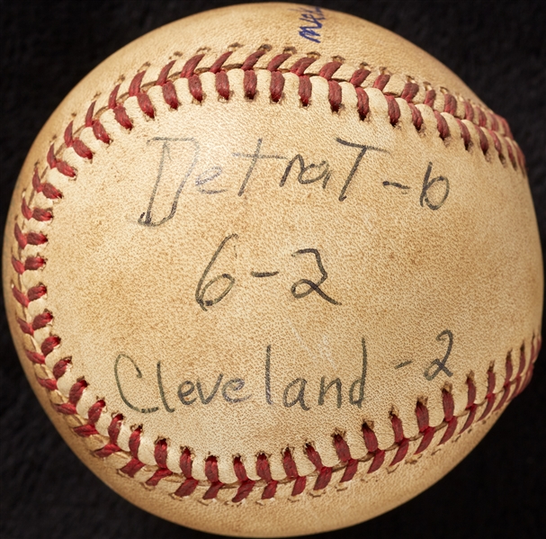 Mickey Lolich Career Win No. 204 Final Out Game-Used Baseball (7/1/1975) (BAS) (Lolich LOA)