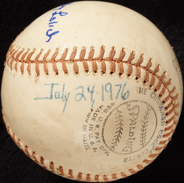 Mickey Lolich Career Win No. 213 Final Out Game-Used Baseball (7/18/1976) (BAS) (Lolich LOA)
