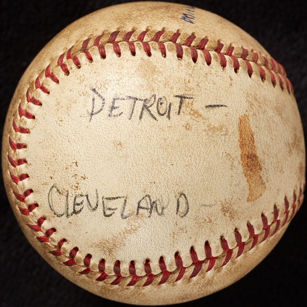 Mickey Lolich Career Save No. 5 Final Out Game-Used Baseball (5/26/1966) (BAS) (Lolich LOA)