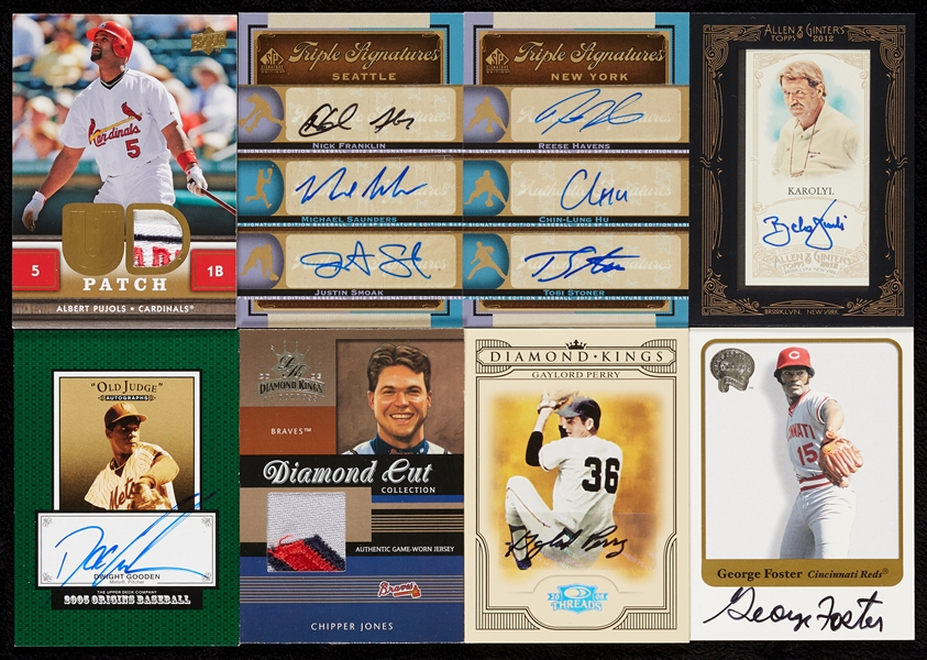 Pack-Pulled Autograph & Jersey Card Hoard with HOFers (500+)