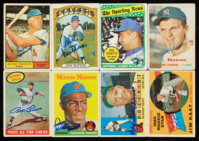 1957-2020 Signed Baseball Card Collection (1250+)