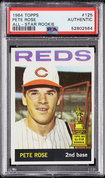 1964 Topps Pete Rose No. 125 PSA Authentic