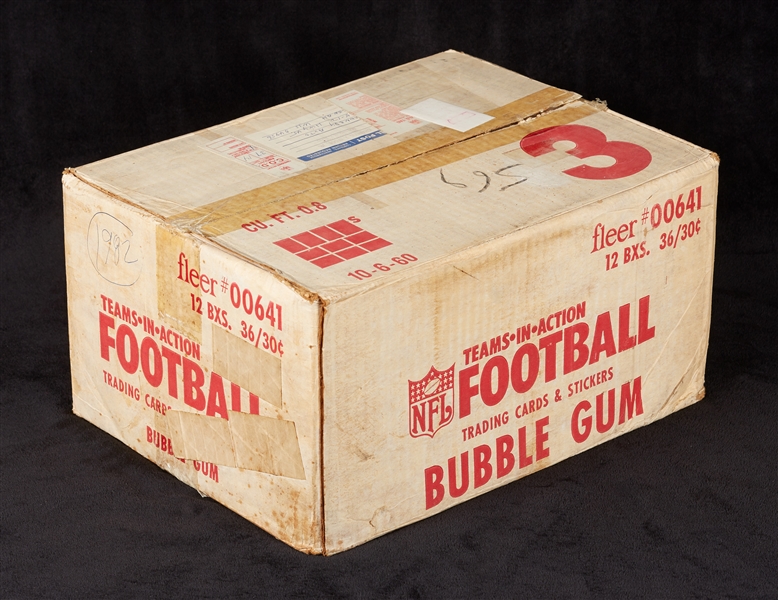 1982 Fleer Football Wax Case (12/36)