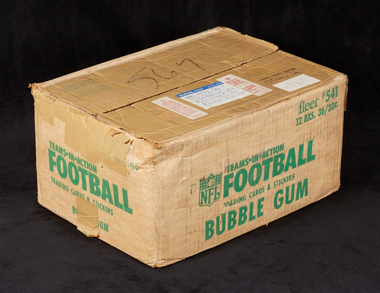 1981 Fleer Football Wax Case (12/36)