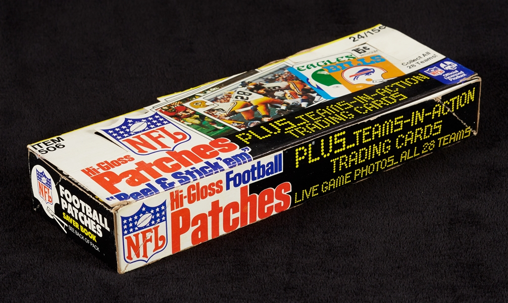 1977 Fleer NFL Team Patches Near Wax Box (23/24)