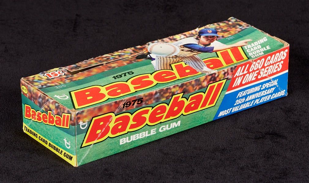 High-Grade 1975 Topps Baseball Array, Pristine Box and Wrappers (378)