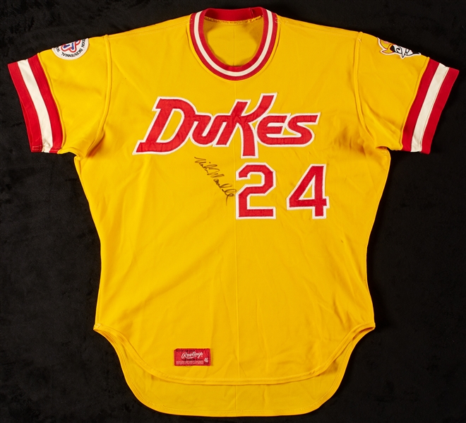 1976 Dick Selma Albuquerque Dukes Game-Worn Jersey With Mike Marshall Autograph