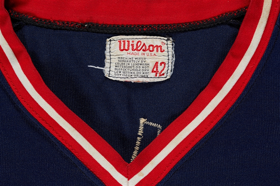 1975 or 1977 Rick Manning Cleveland Indians Game-Worn Blue Knit Jersey