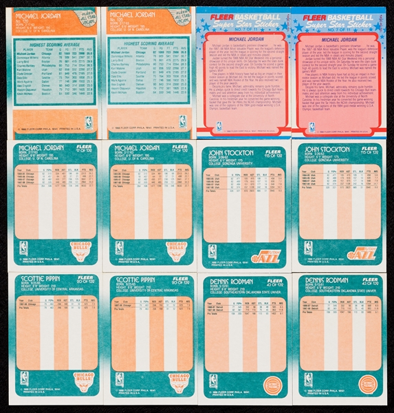 1988 Fleer Basketball Complete Sets With Stickers Sets (2)