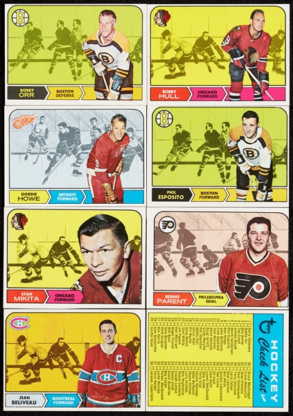 1968 Topps Hockey High-Grade Complete Set (132)