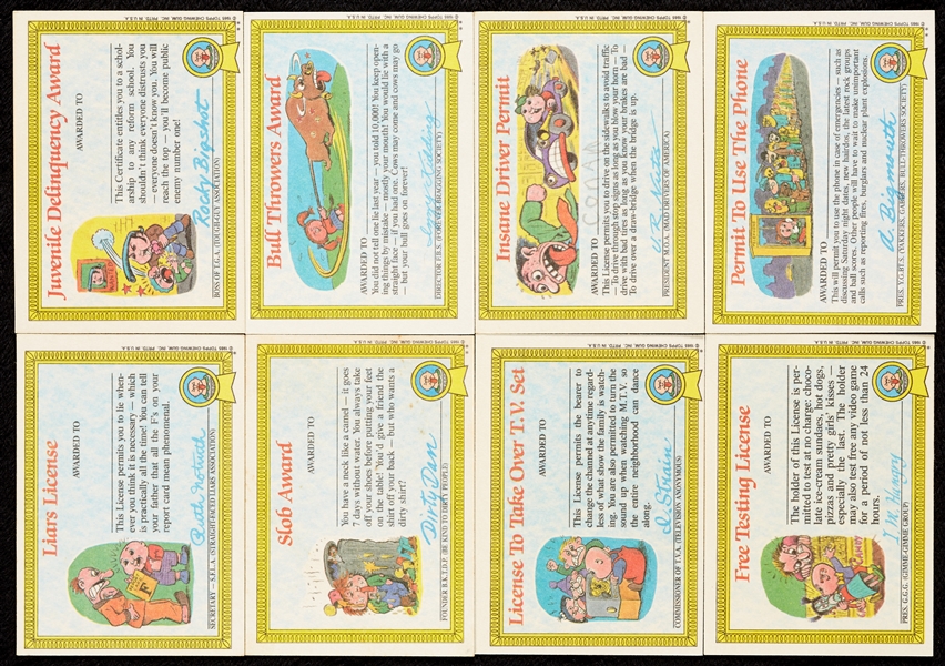 1985 Topps Garbage Pail Kids Sticker Series I Set (82)