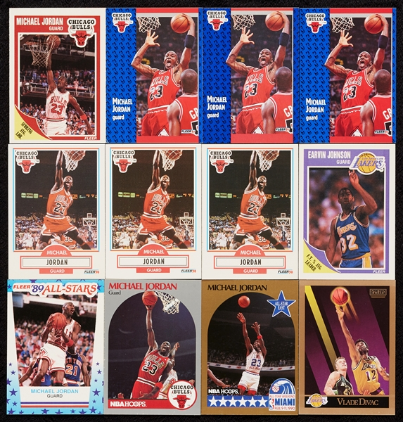 1989-91 Pristine Fleer, SkyBox and Hoops Basketball Sets (14)