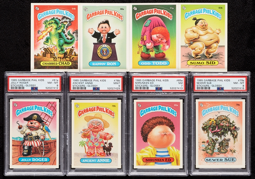 1985 Topps Garbage Pail Kids Glossy Sticker Series II Set, Wrapper (83)