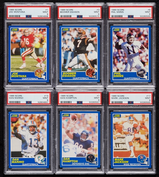 1989 Score Football PSA 9 Collection (37)