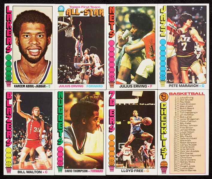 1976 Topps Basketball High-Grade Complete Set (144)