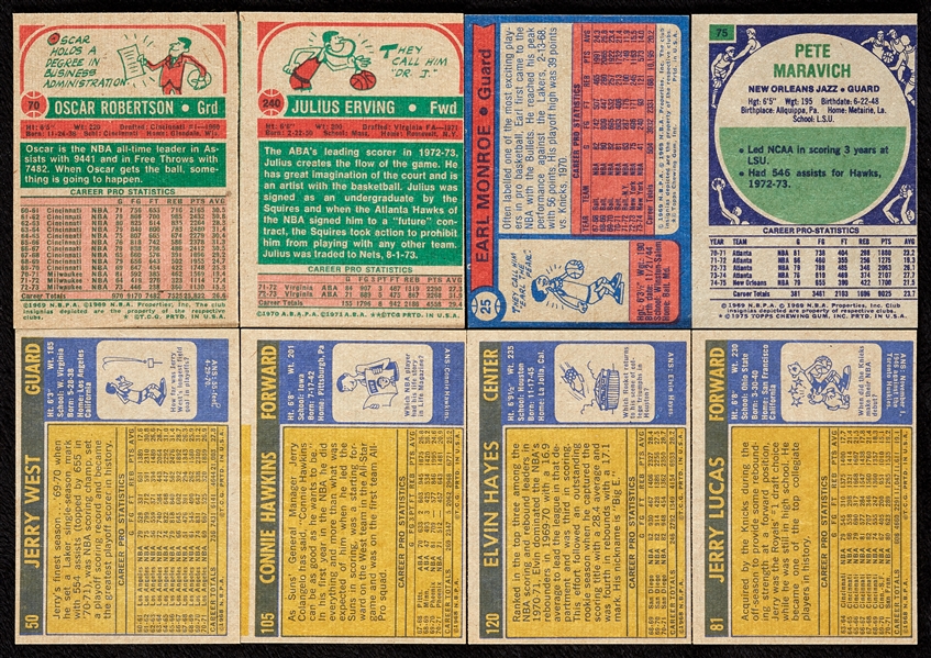 1971-75 Topps Basketball Group, Two Near Sets (1,462)
