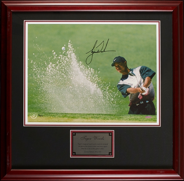 Tiger Woods Signed 16x20 Framed Photo (58/500) (UDA)