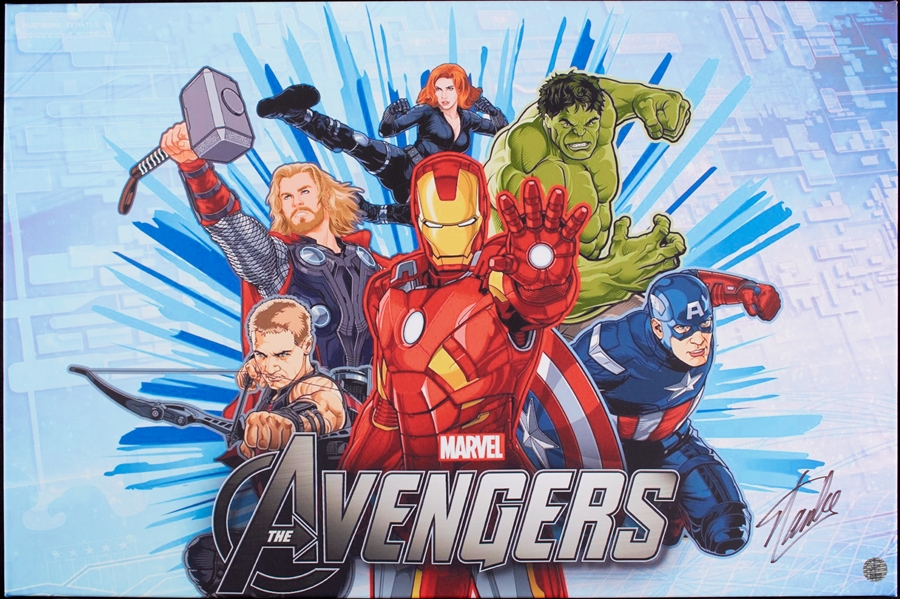 Stan Lee Signed Avengers Signed Print (BAS)