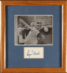 Roger Maris Cut Signature Photo Display (Graded BAS 10)