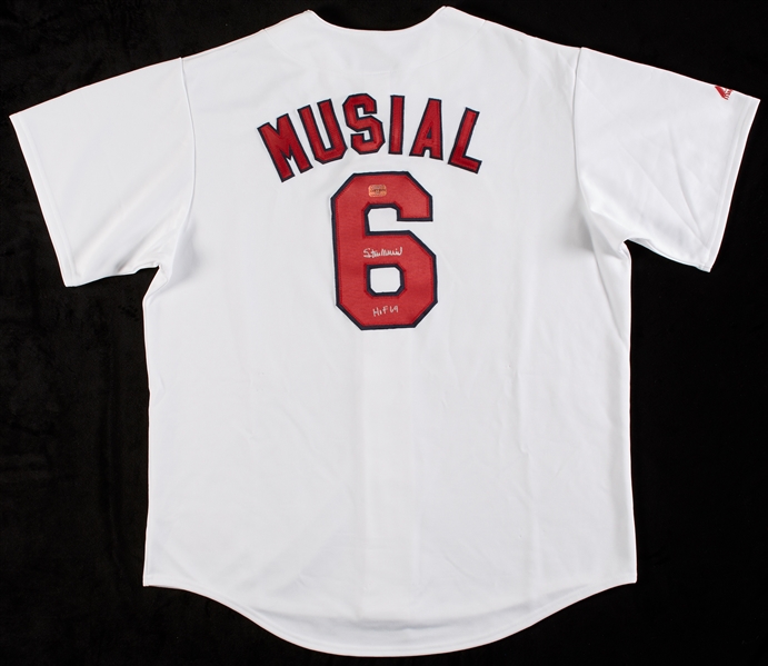 Stan Musial Signed Cardinals Jersey HOF 69 (BAS)