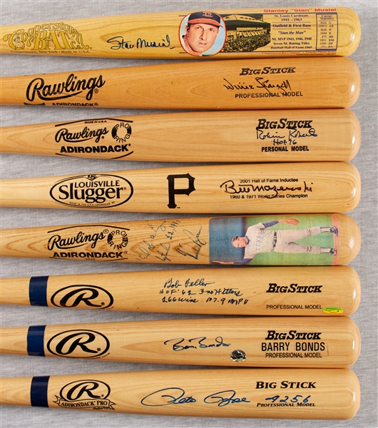 HOFer Signed Bat Collection with Stargell, Ryan (8)