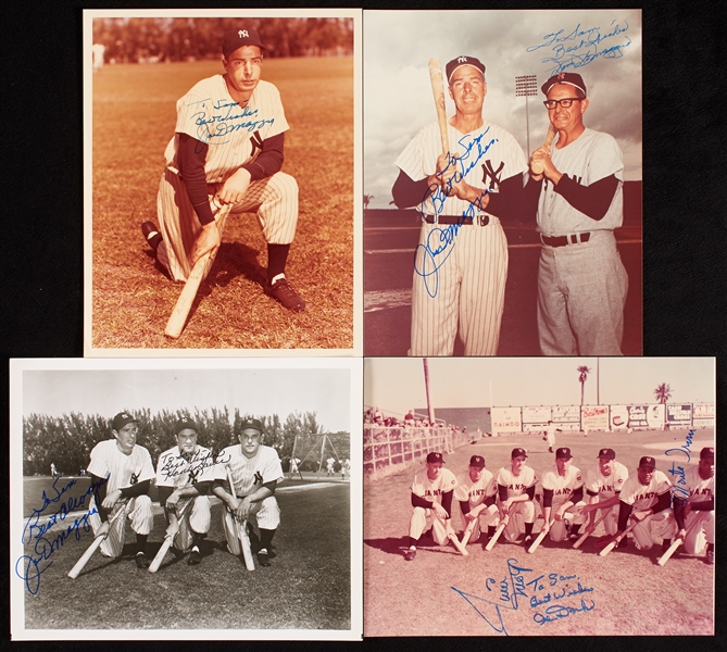 HOFers & Stars Signed Photo Group Inscribed To Sam with (3) DiMaggio (21)