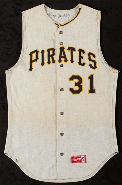 1960s Pittsburgh Pirates Game-Worn and Harvey Haddix-Signed Vest Flannel