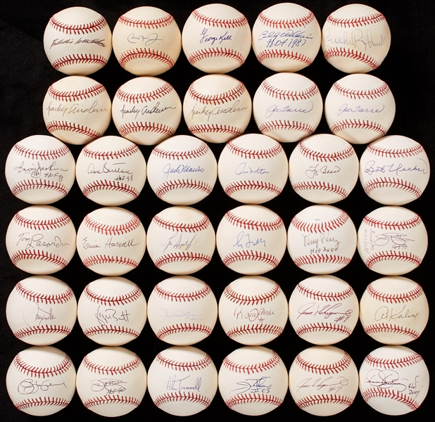 HOFer Single-Signed Baseball Collection (34)